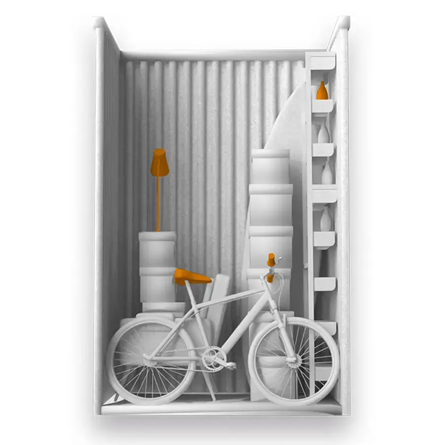 Trastero tamaño S para bicicletas, cajas y material deportivo