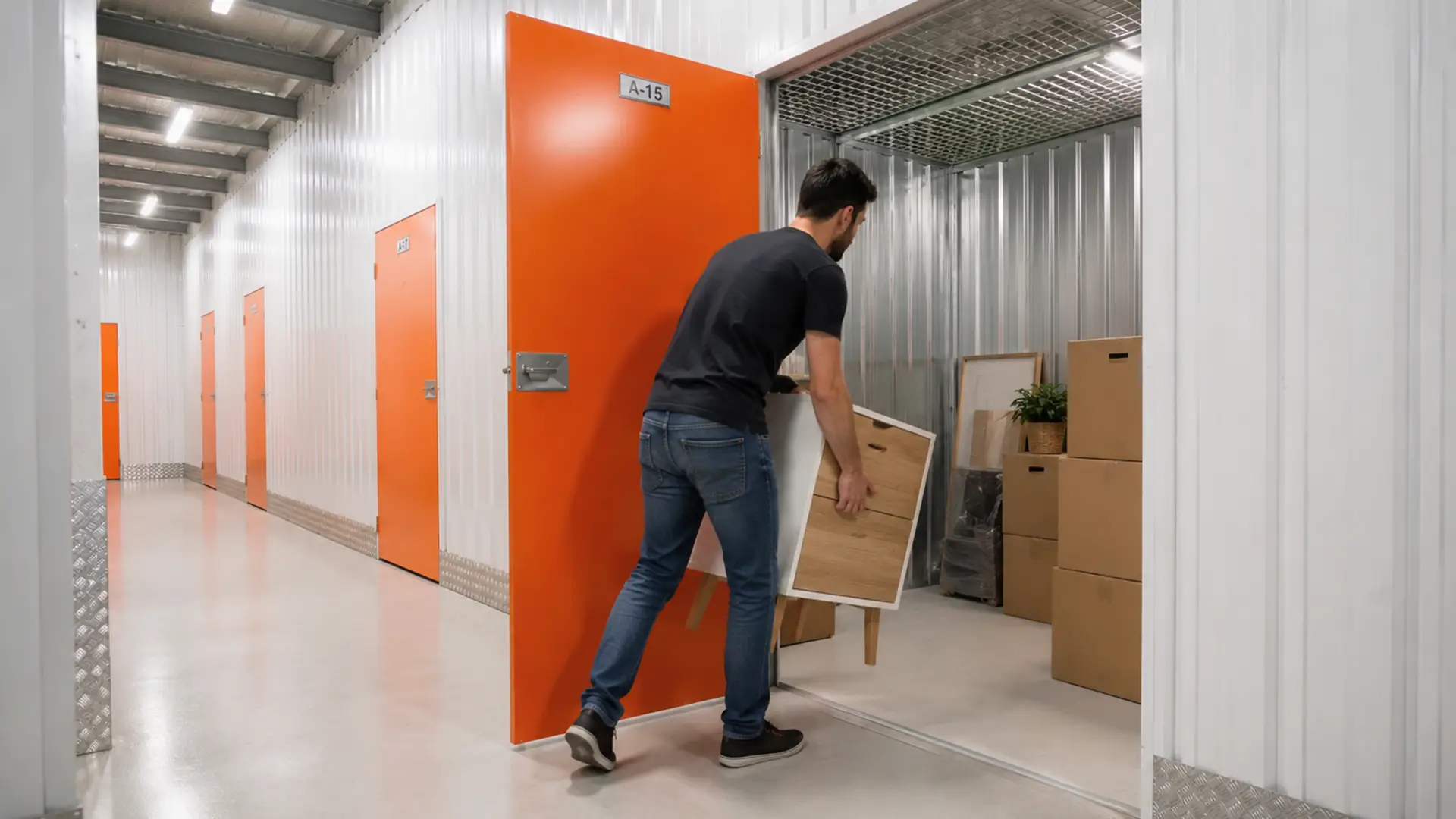 Acceso a guardamuebles en Ávila ciudad para guardar muebles y cajas